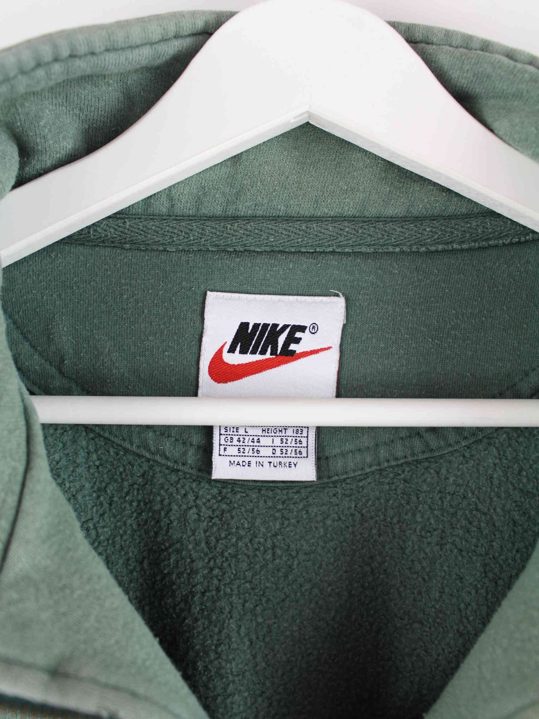 Nike 90s Vintage Half Zip Sweater Grün L (detail image 2)