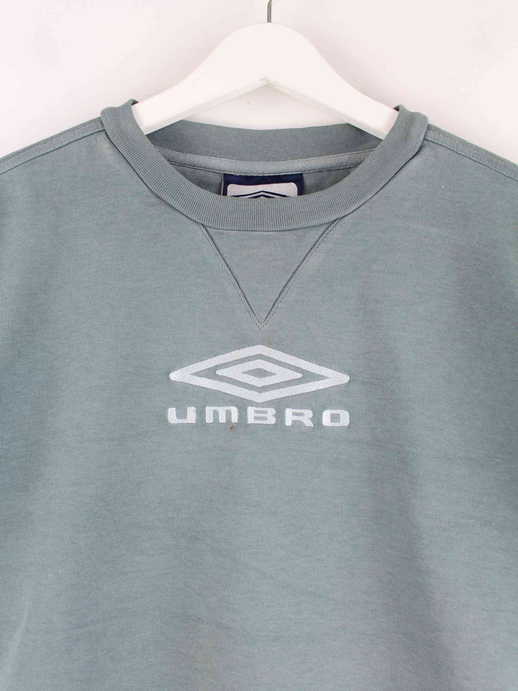 Umbro Damen 90s Vintage Embroidered Sweater Grün S (detail image 1)