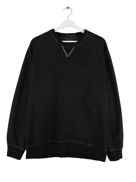 Nautica Basic Sweater Schwarz L