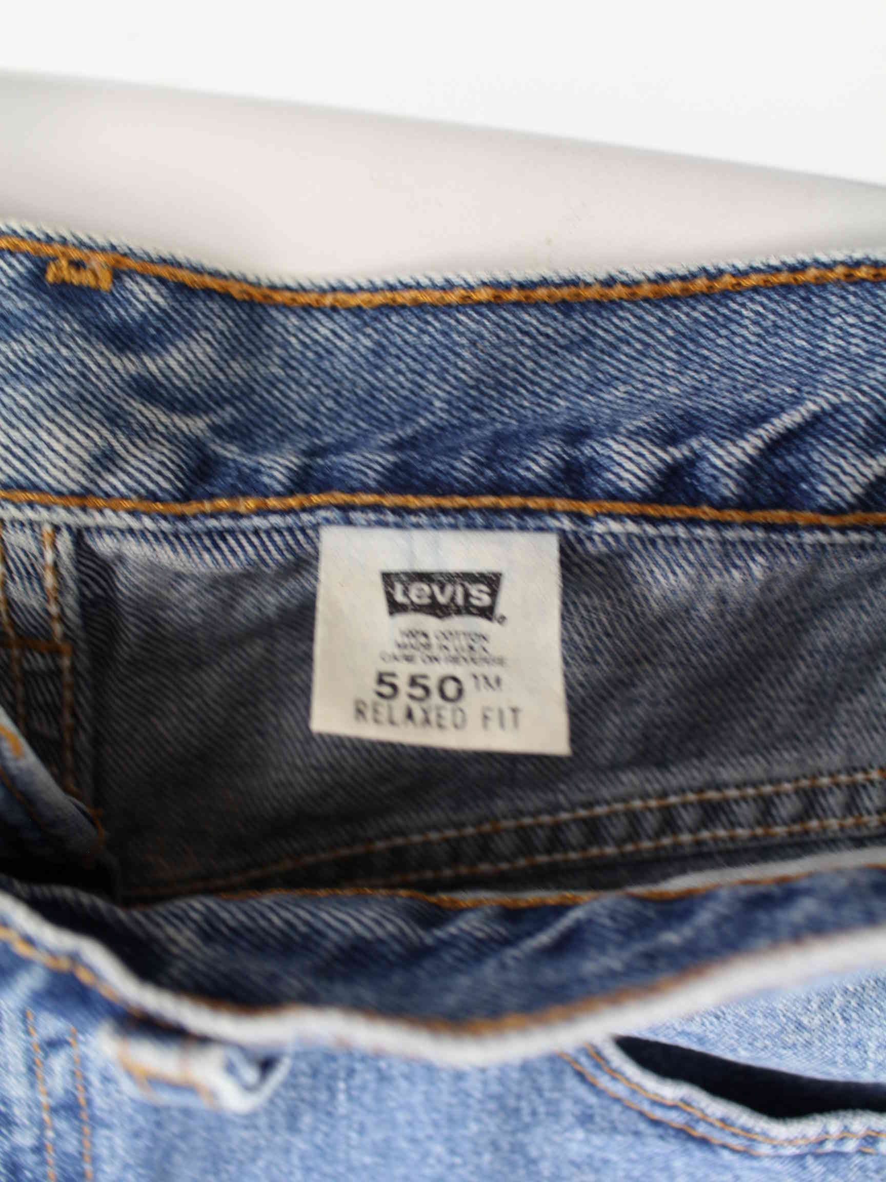 Levi's 1995 Vintage 550 Relaxed Fit Jorts/Jeans Shorts Blau  (detail image 3)