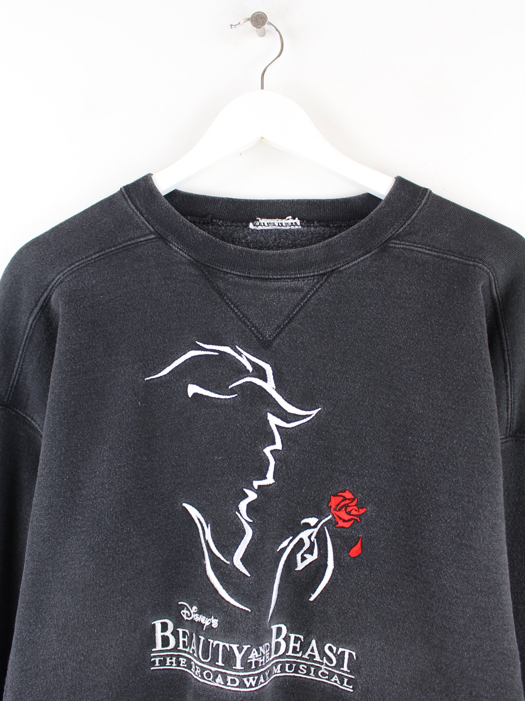 Disney 90s Vintage Beauty And The Beast Sweater Black XL – Peeces