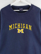 Vintage 90s Michigan Embroidered Sweater Blau XXL (detail image 1)