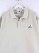 Adidas 90s Vintage Striped Polo Beige XXL (detail image 1)