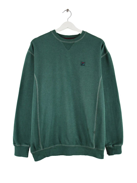 Fila Basic Logo Patch Sweater Grün S