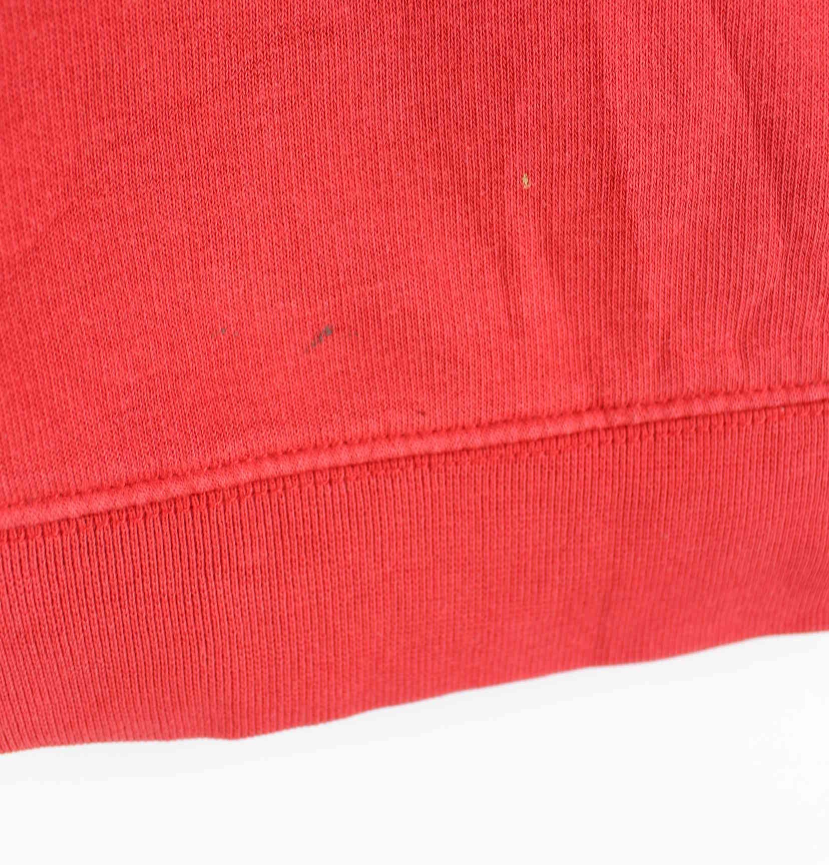 Nike 90s Vintage Big Swoosh Embroidered Sweater Rot S (detail image 7)