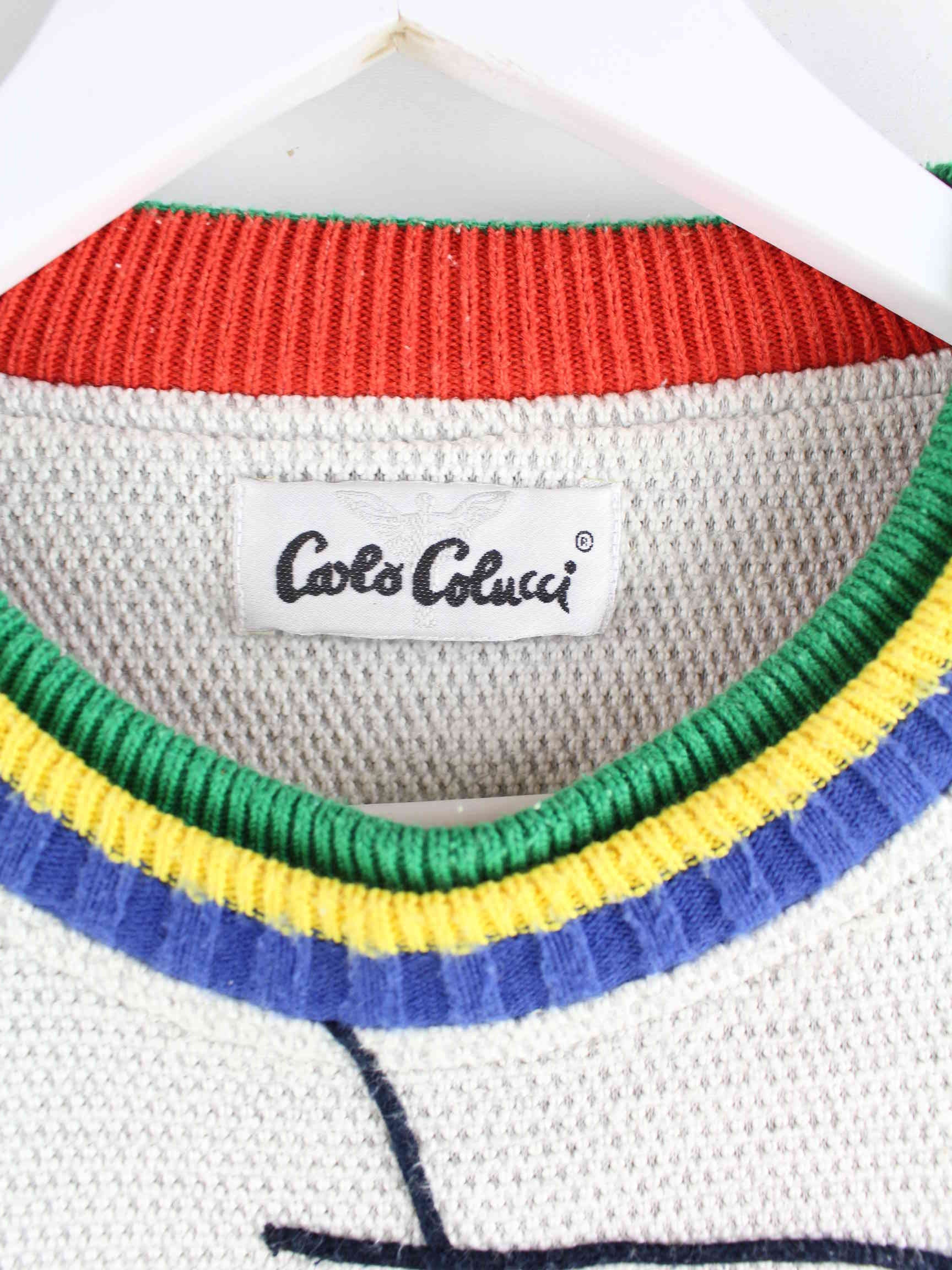 Carlo Colucci 90s Vintage 1234 Pullover Grau XL (detail image 2)