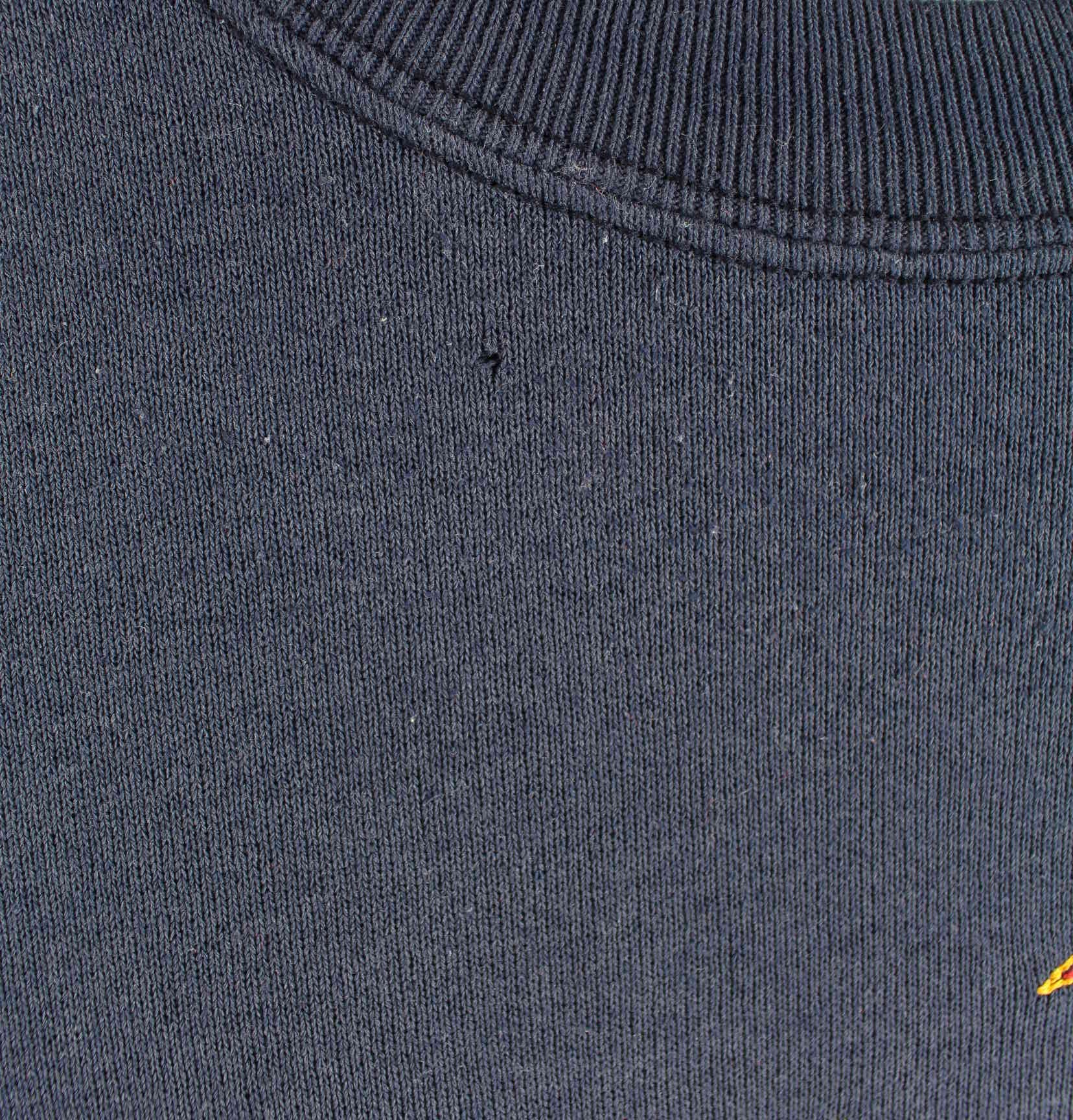 Disney )90s Vintage Mickie Embroidered Sweater Blau L (detail image 3)