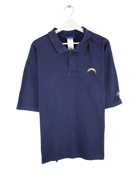 Reebok NFL San Diego Chargers Polo Blau XL
