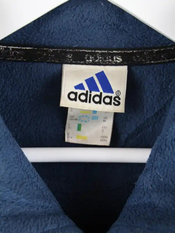 Adidas Fleece Blau XL – Etikett