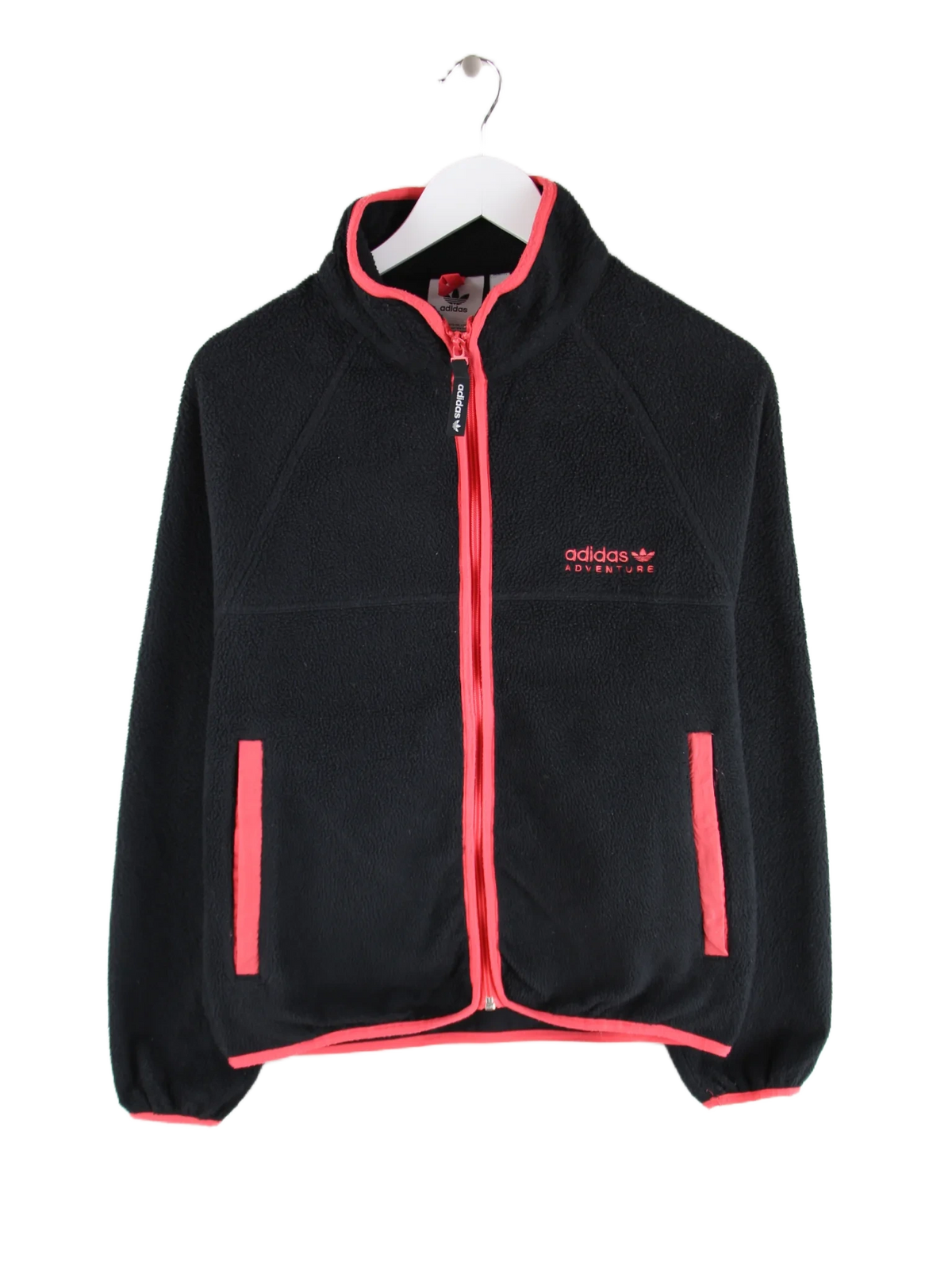 Adidas Fleece Schwarz XS – Vorderseite