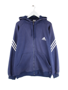 Adidas Hoodie Blau XXL – Vorderseite