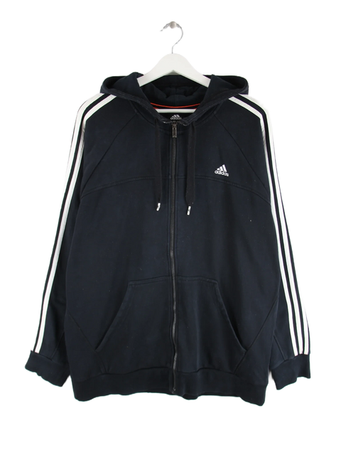 Adidas Hoodie Schwarz XL – Vorderseite