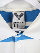 Avirex Polo Blau L – Etikett