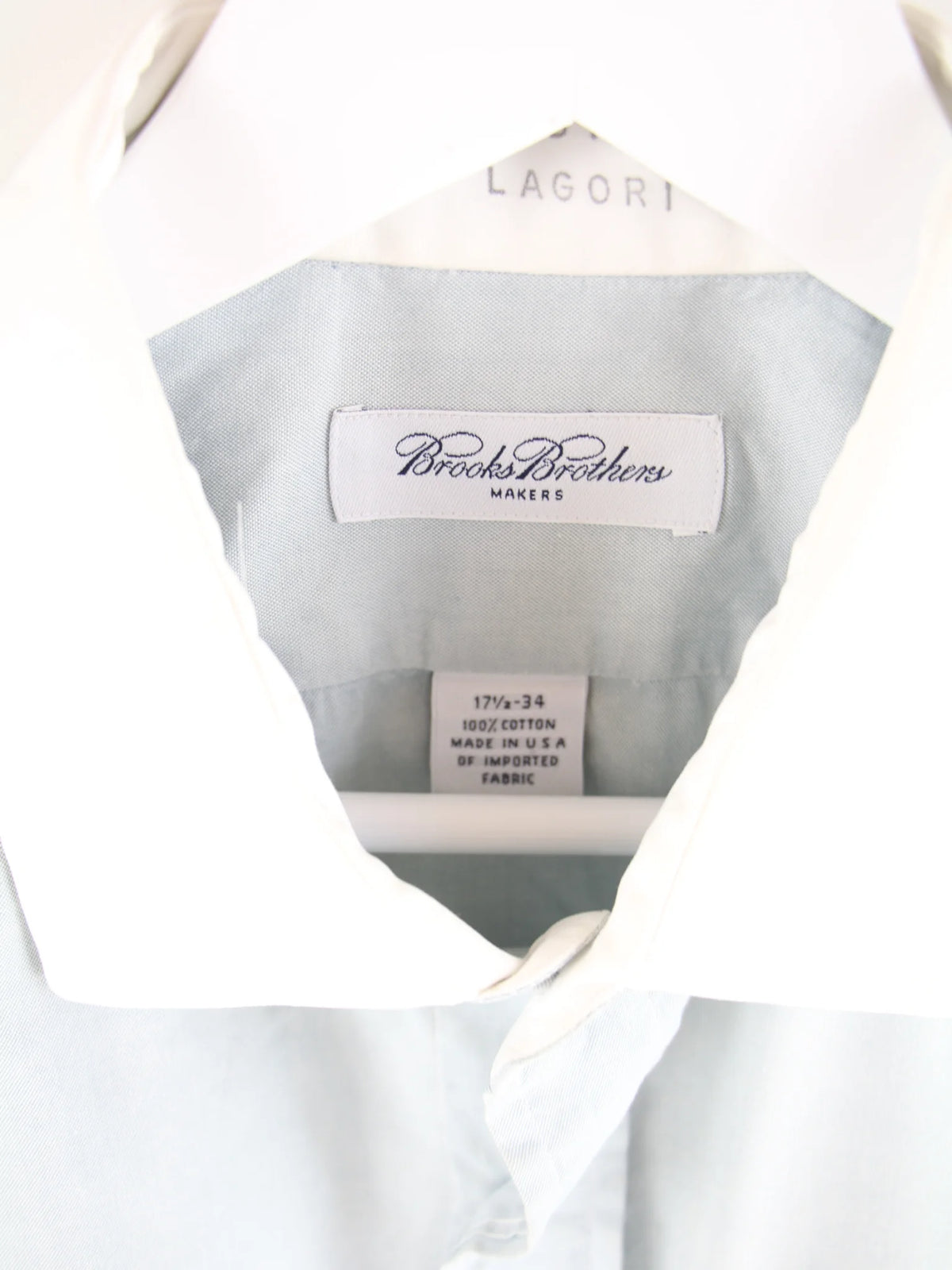 Brooks Brothers Hemd Blau XL – Etikett