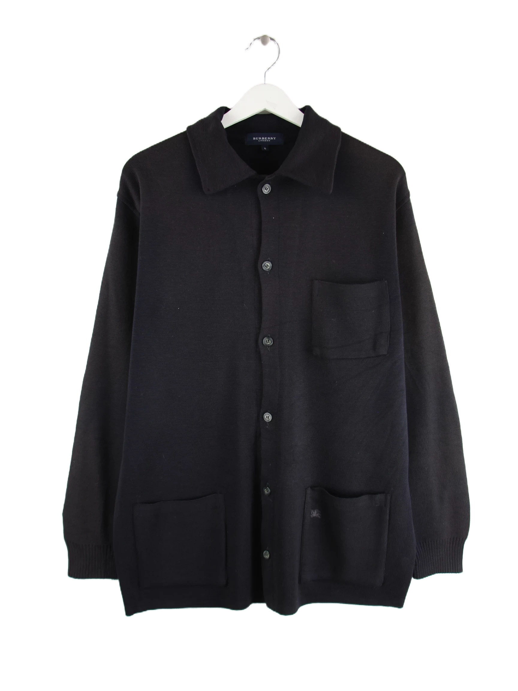 Burberry Strickjacke Schwarz L – Vorderseite