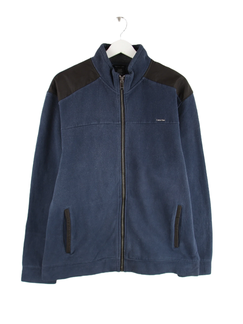 Calvin Klein Sweatjacke Blau XL – Vorderseite