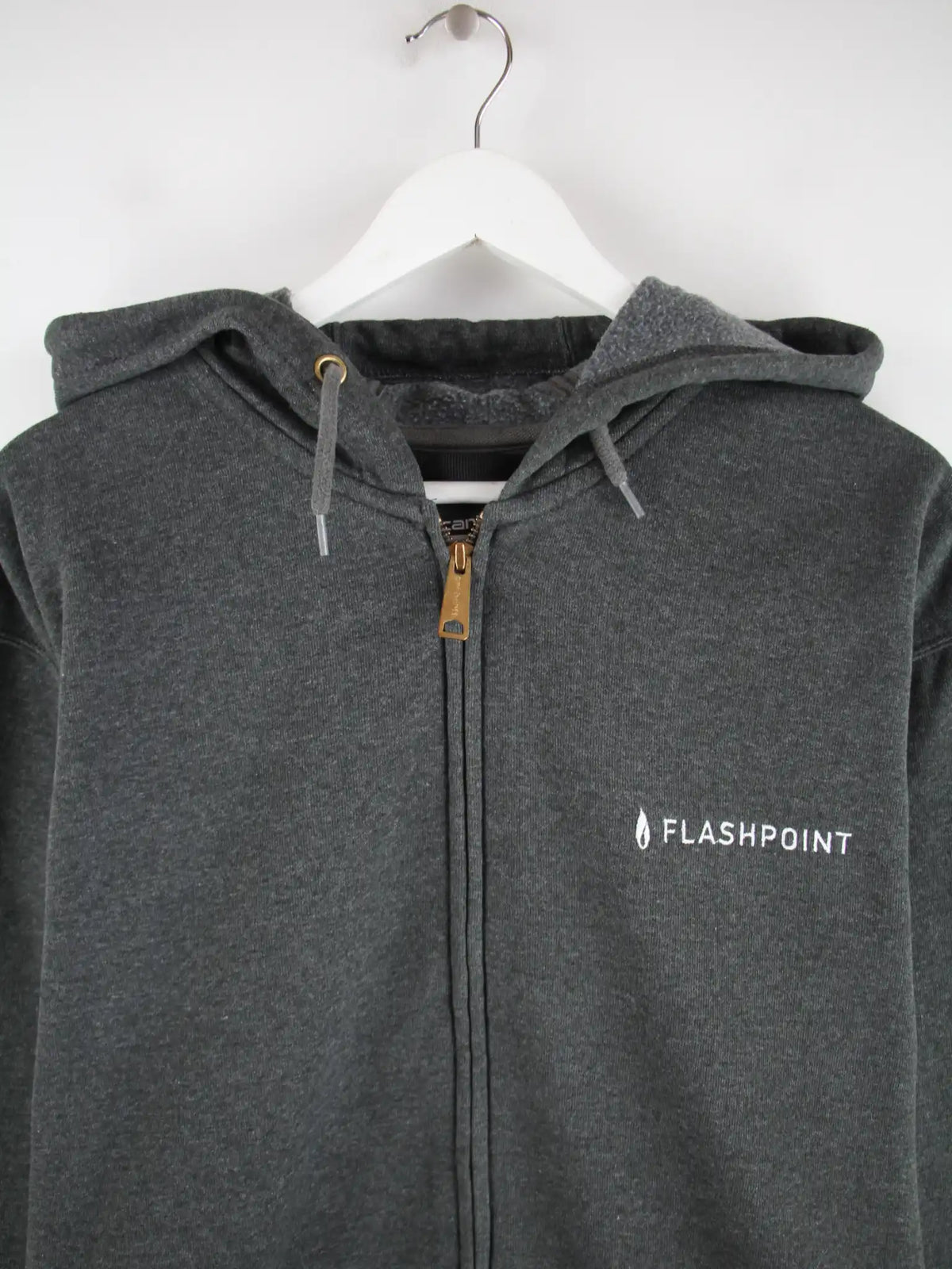 Carhartt Hoodie Grau XL – Detailansicht Vorderseite