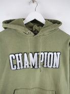 Champion Hoodie Grün L – Detailansicht Vorderseite