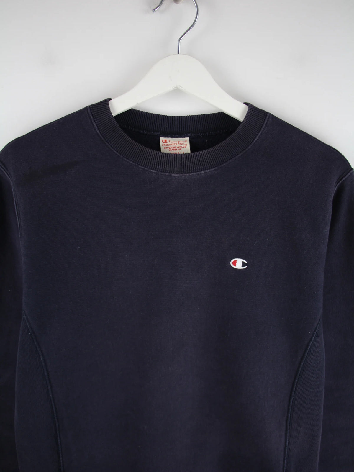 Champion Sweater Blau XS – Detailansicht Vorderseite