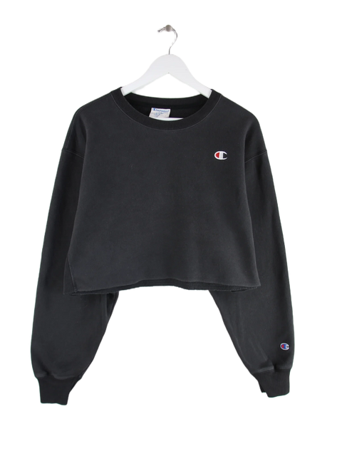 Champion Sweater Schwarz L – Vorderseite