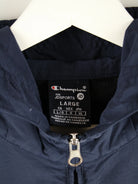 Champion Windbreaker Blau L – Detailansicht Vorderseite