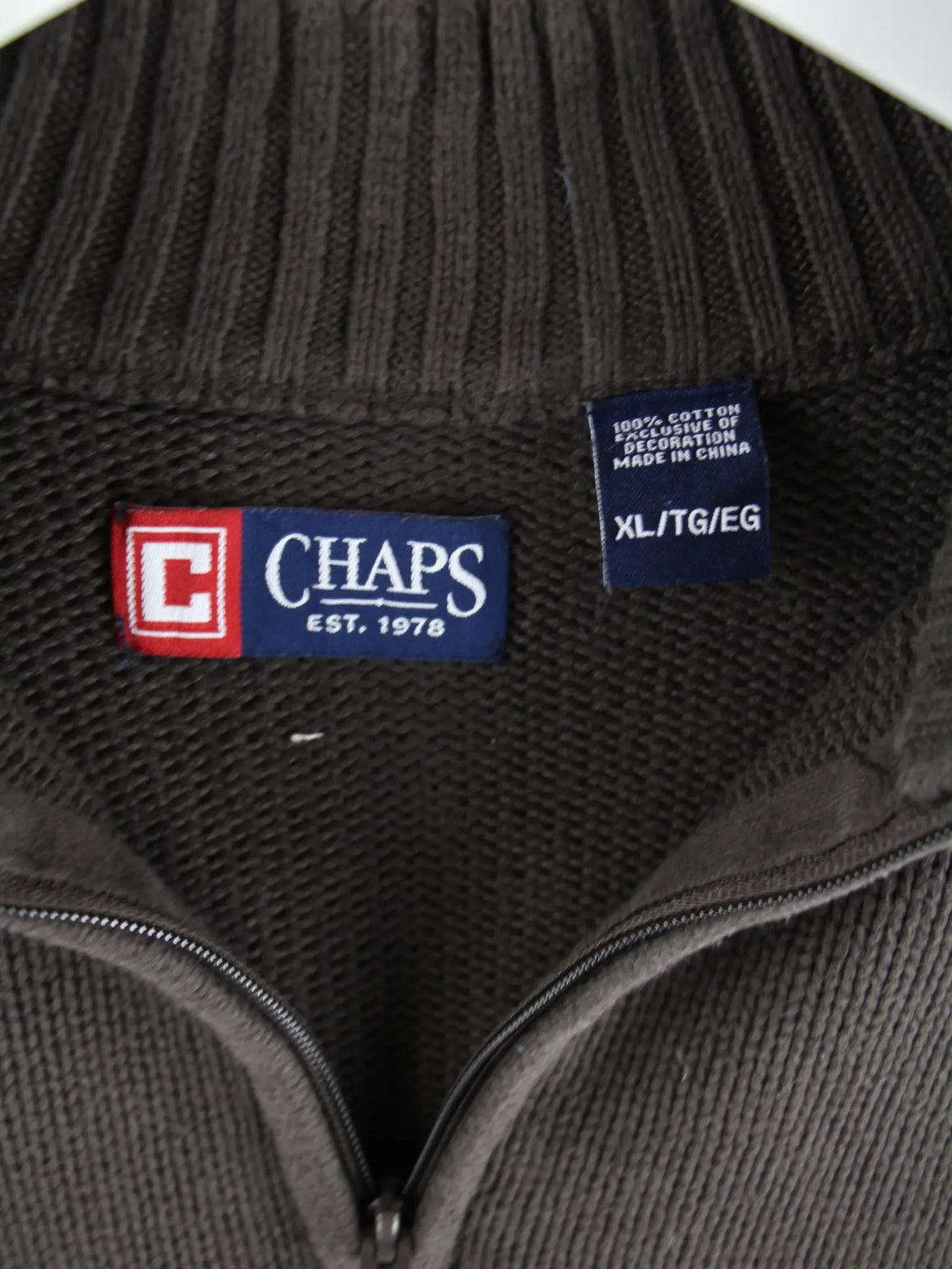 Chaps by Ralph Lauren Pullover Braun XL – Etikett