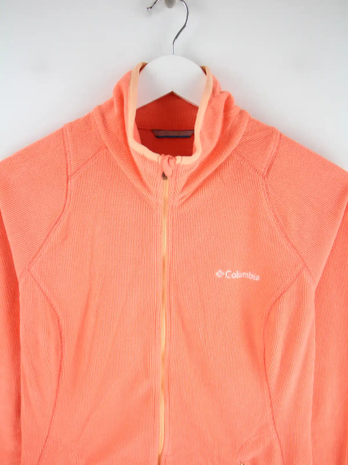 Columbia Fleece Orange S – Detailansicht Vorderseite