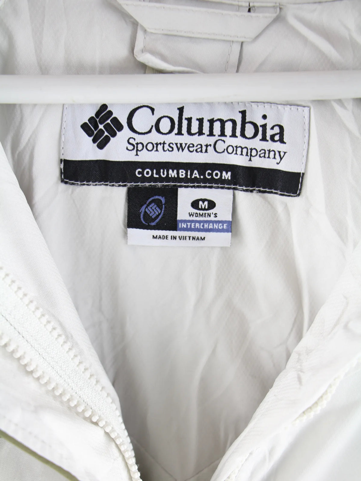 Columbia Jacke Beige M – Etikett