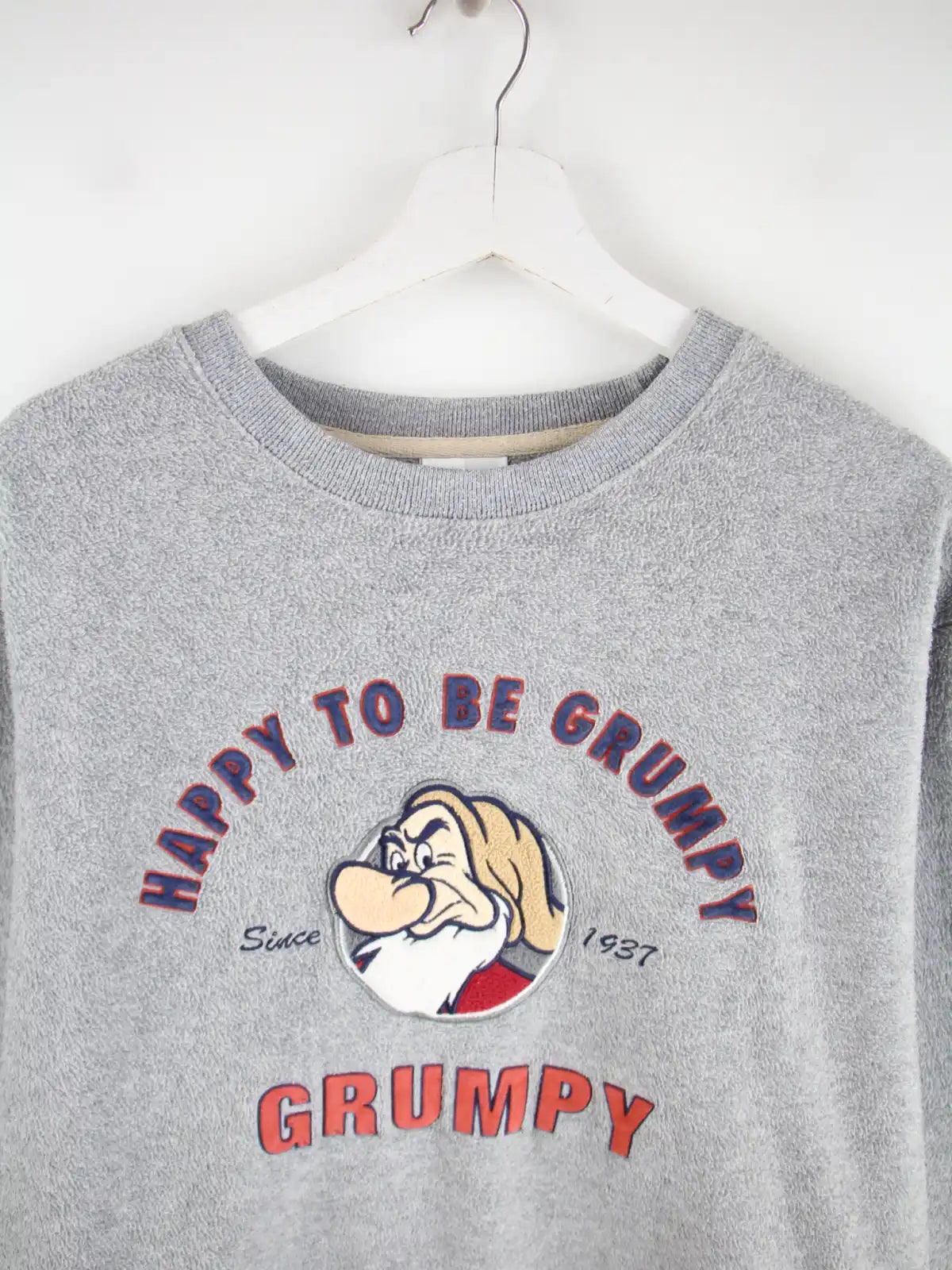 Disney Fleece Grau L – Detailansicht Vorderseite