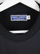 Fred Perry Sweater Schwarz M – Etikett