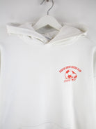 Gildan Hoodie Weiß L – Detailansicht Vorderseite
