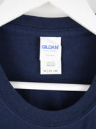 Gildan T-Shirt Blau XXL – Etikett