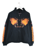 Hanes Sweatjacke Schwarz XL – Vorderseite