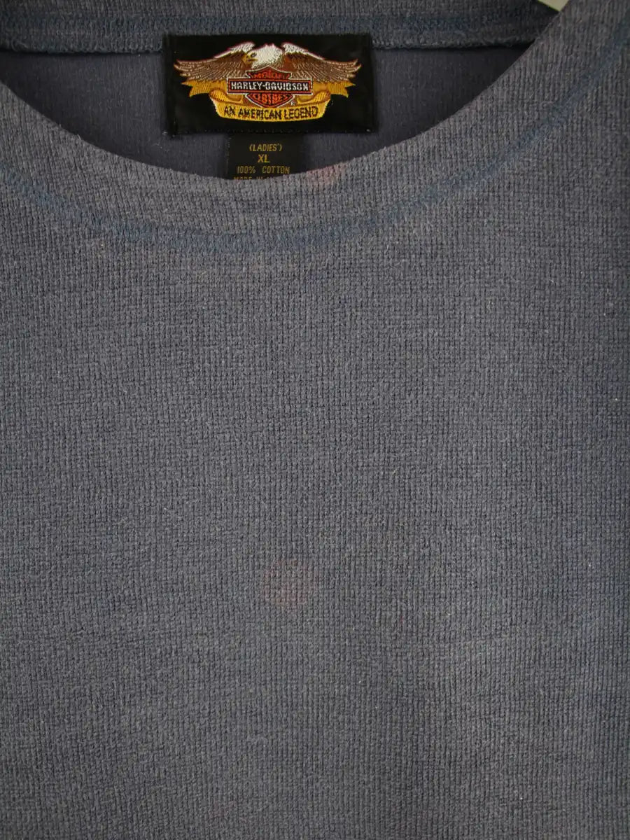Harley Davidson Sweater Blau XL – Detailansicht Vorderseite