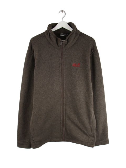 Jack Wolfskin Leichte Jacke Braun 3XL – Vorderseite