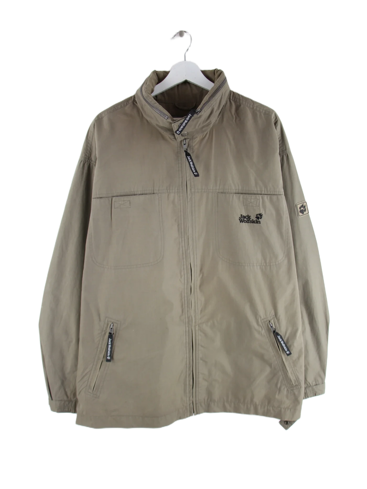 Jack Wolfskin Leichte Jacke Grün XXL – Vorderseite
