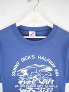 Jerzees T-Shirt Blau L – Detailansicht Vorderseite