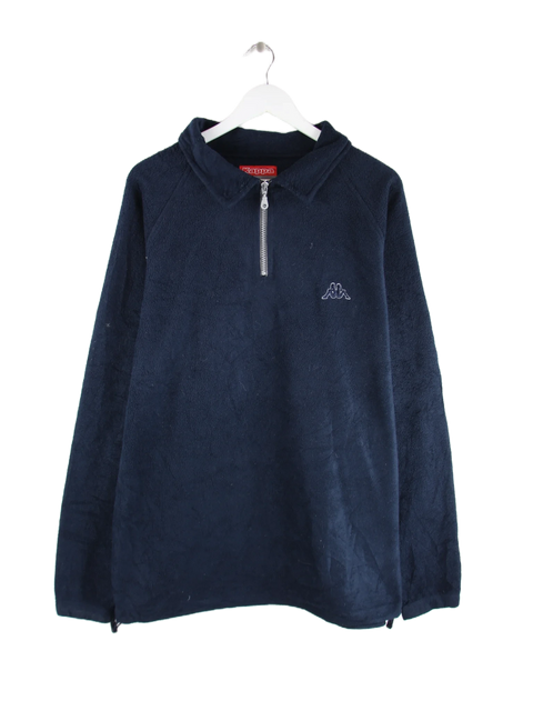 Kappa Fleece Blau XXL – Vorderseite