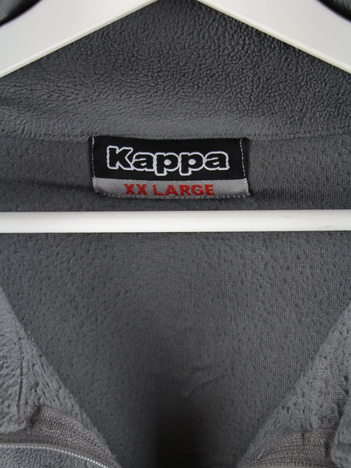 Kappa Fleece Grau XXL – Etikett