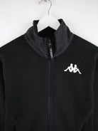 Kappa Fleece Schwarz S – Detailansicht Vorderseite