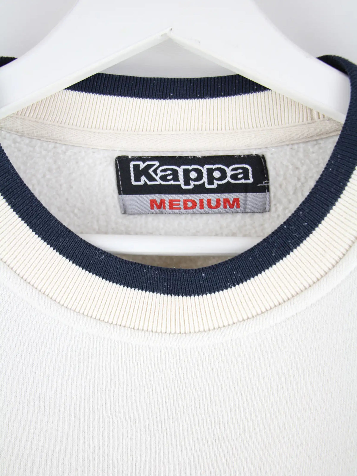 Kappa Sweater Weiß M – Etikett