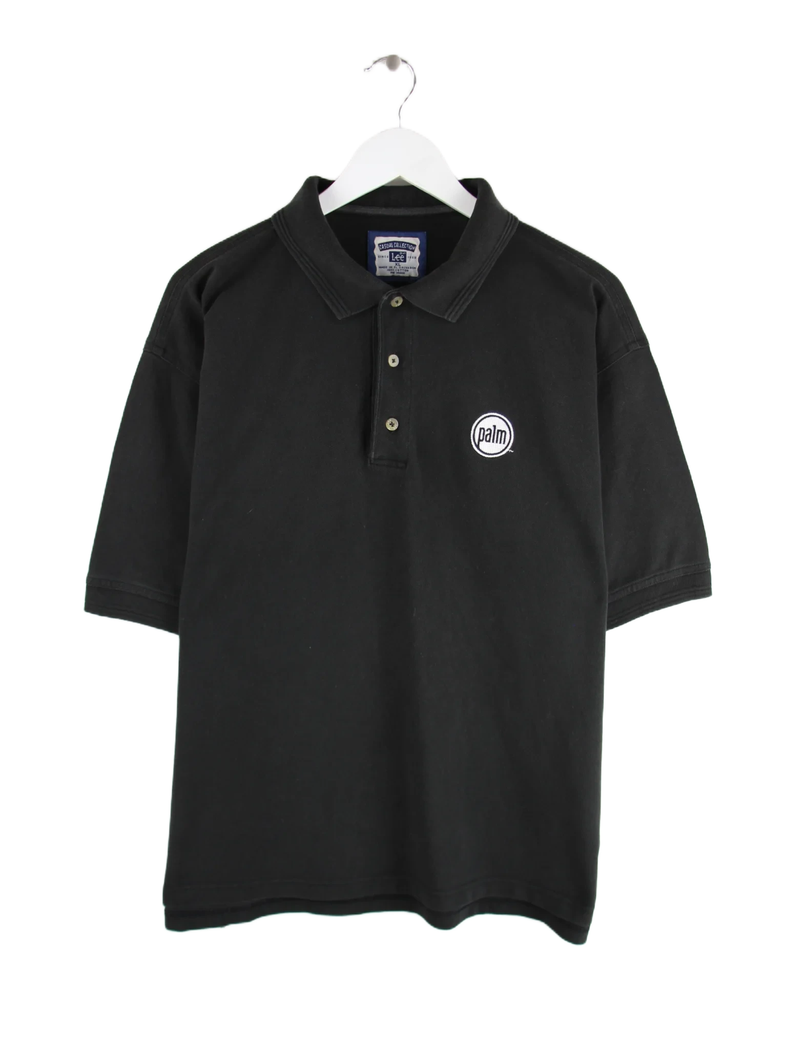 Lee Polo Schwarz XL – Vorderseite