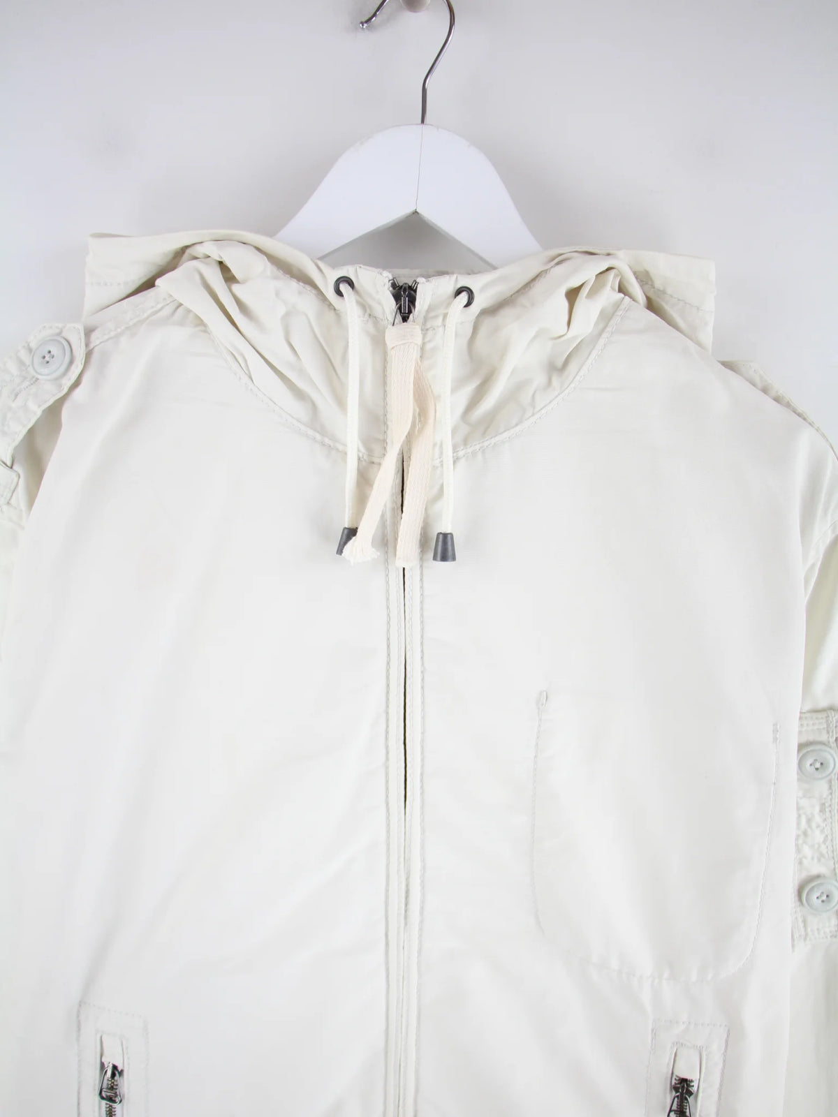Levi's Leichte Jacke Weiß M – Detailansicht Vorderseite