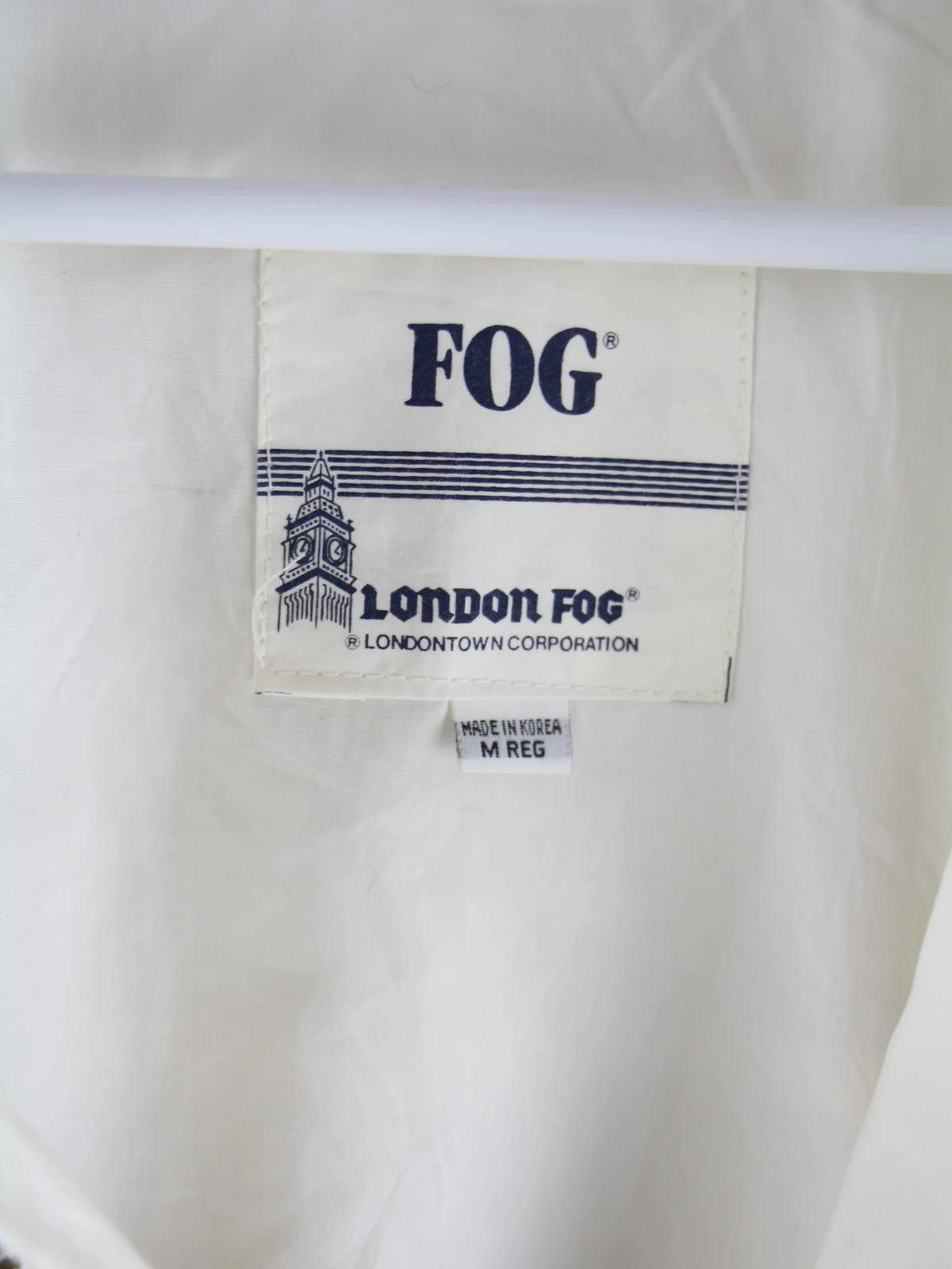 London Fog Leichte Jacke Weiß M – Etikett