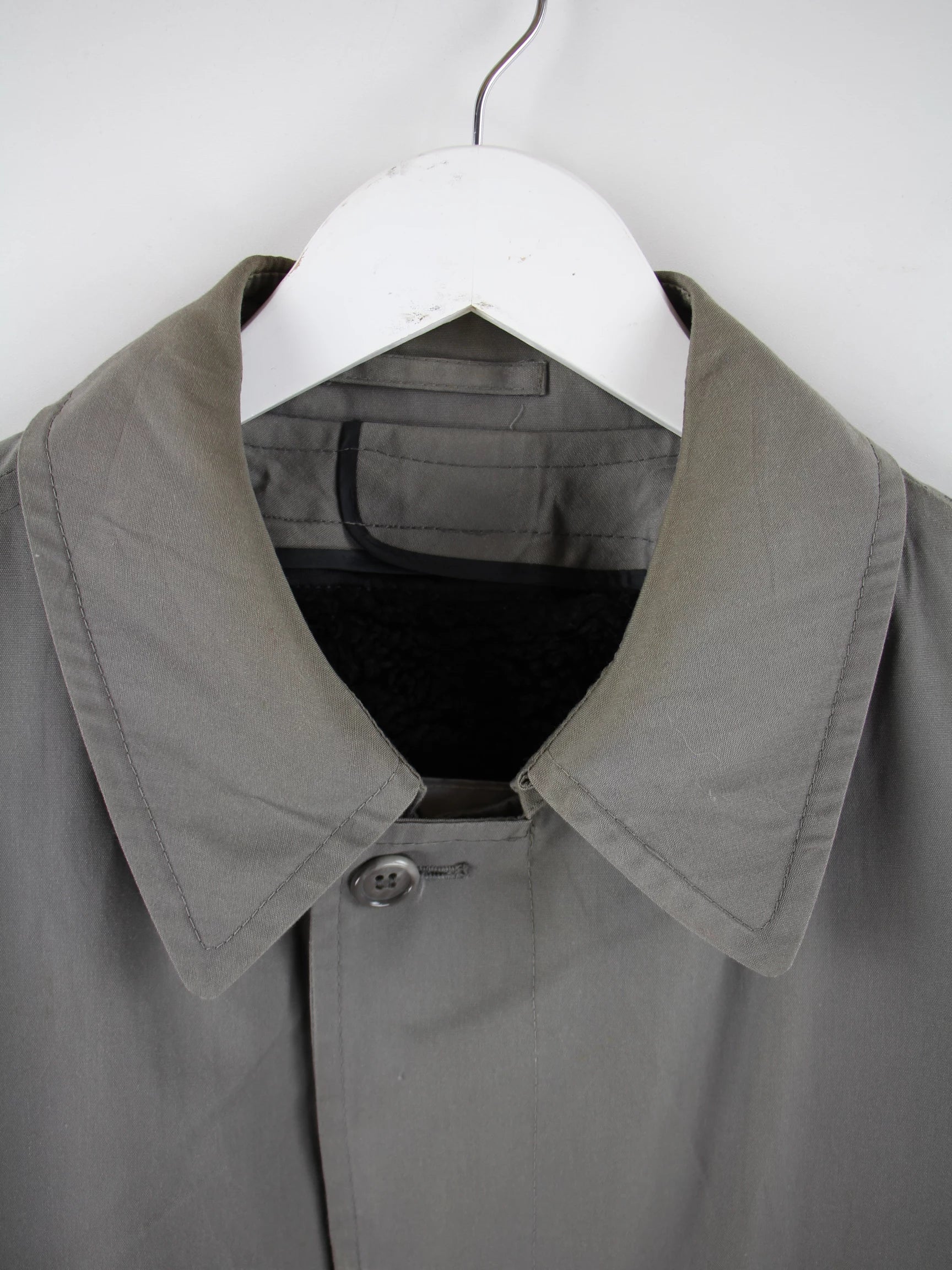 London Fog Mantel Grau XL – Etikett
