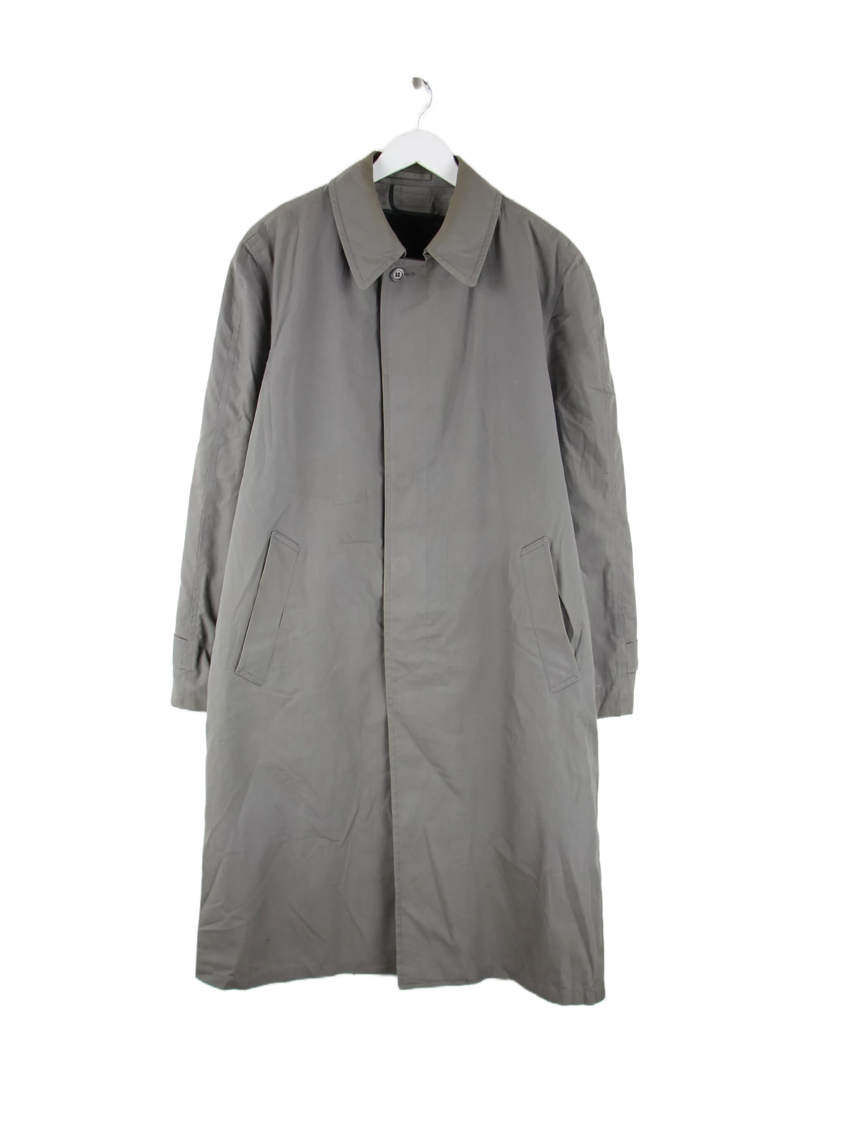 London Fog Mantel Grau XL – Vorderseite
