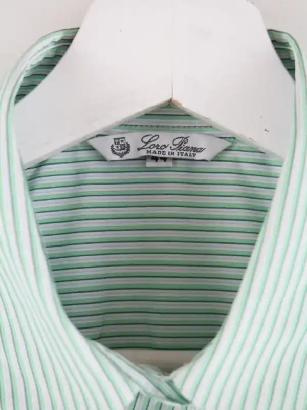 Loro Piana Hemd Grün S – Etikett