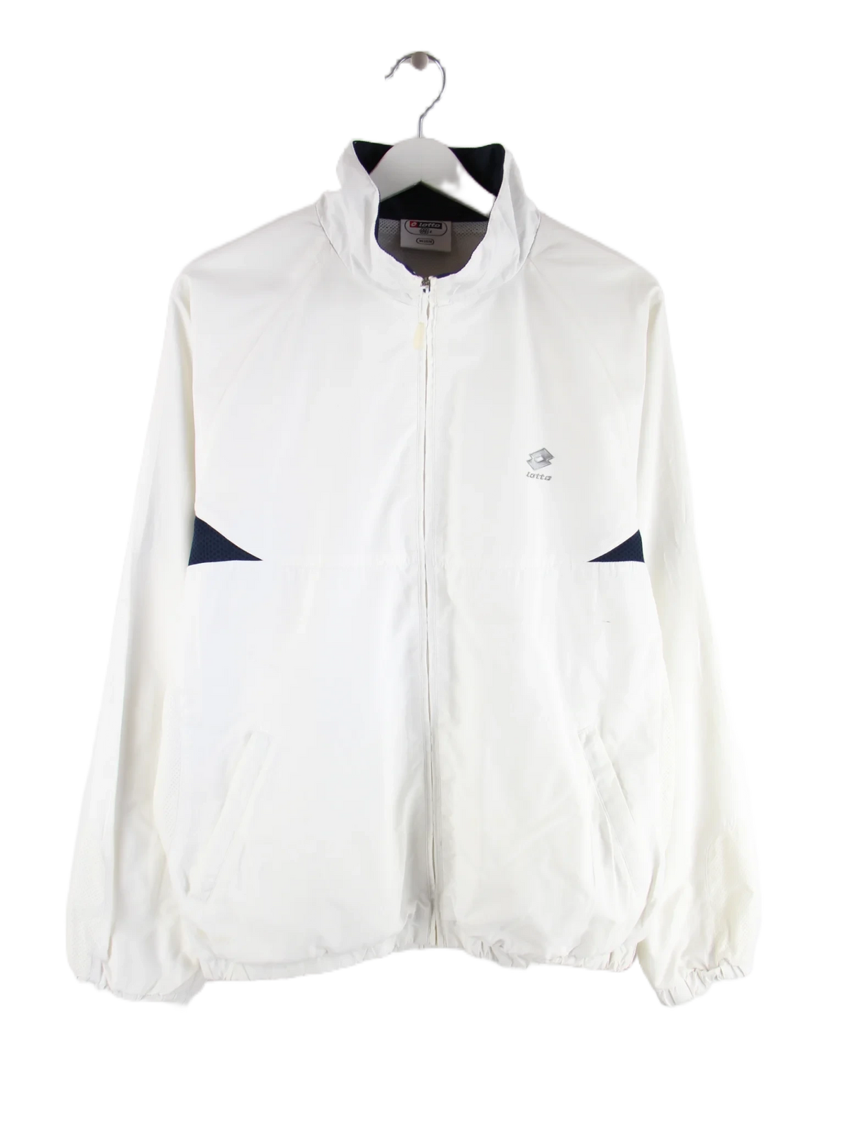Lotto Trainingsjacke Weiß M – Vorderseite