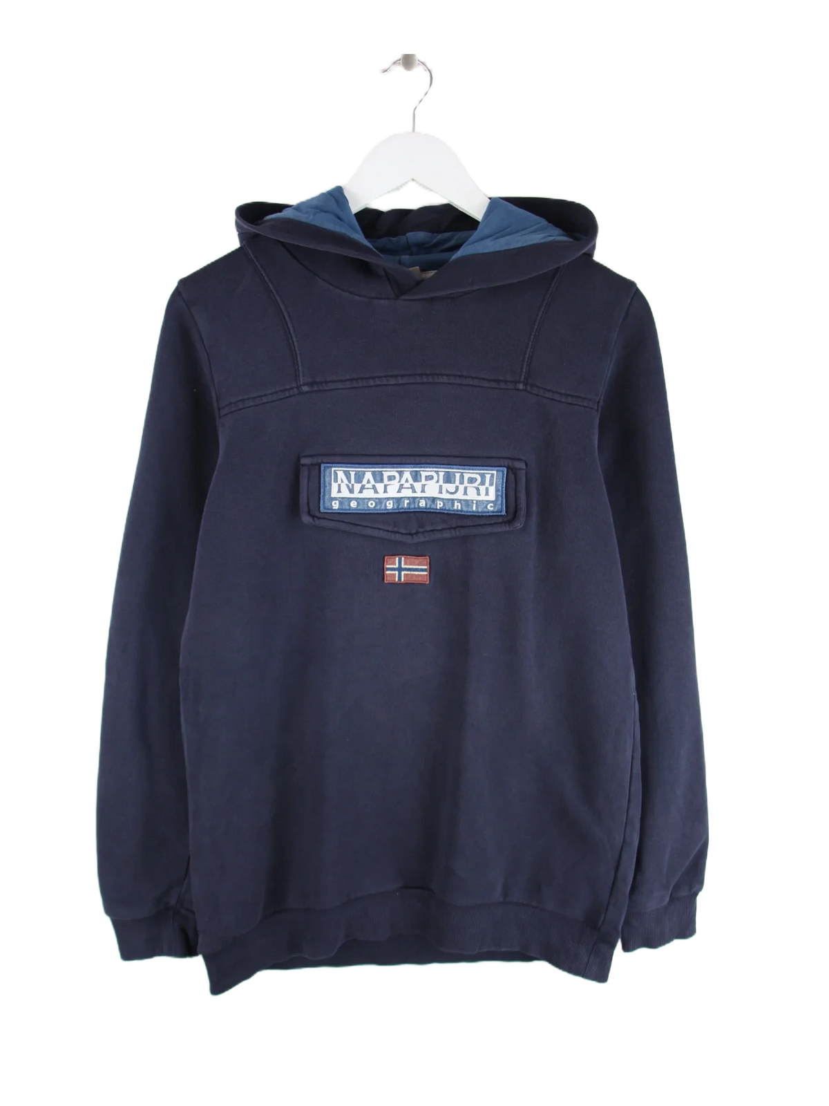Napapijri Hoodie Blau M – Vorderseite