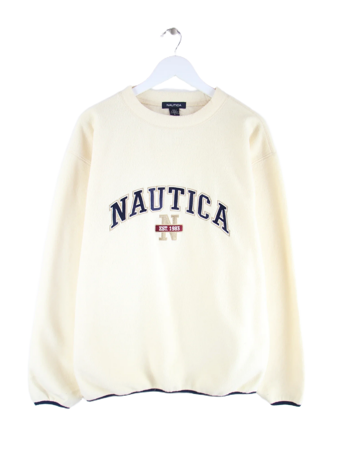 Nautica Fleece Beige L – Vorderseite